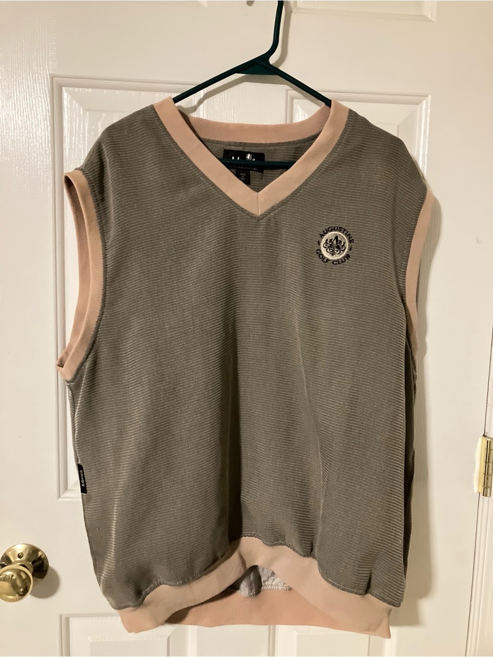 Ashworth Augustine Golf Club V-Neck Sweater Vest with Trim